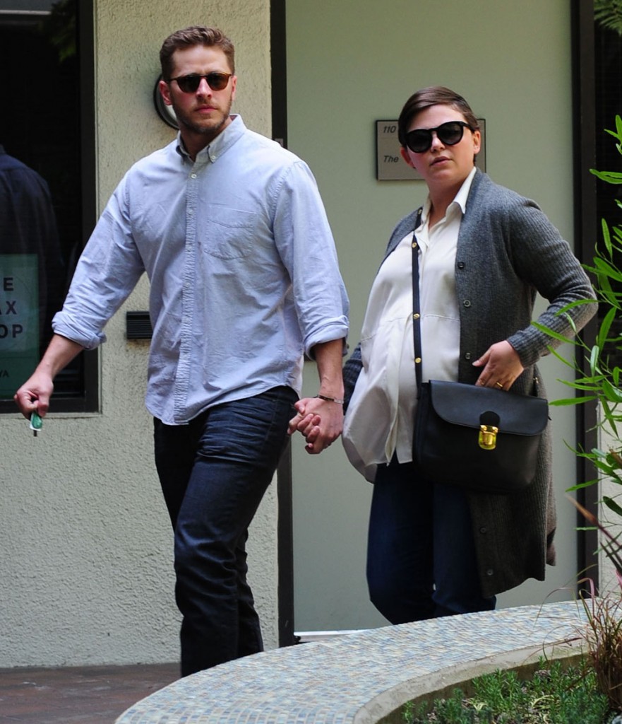 Exclusive... Pregnant Ginnifer Goodwin & Josh Dallas Stop By A Medical Clinic