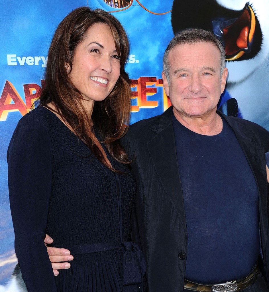 Robin Williams and Susan Schneider,