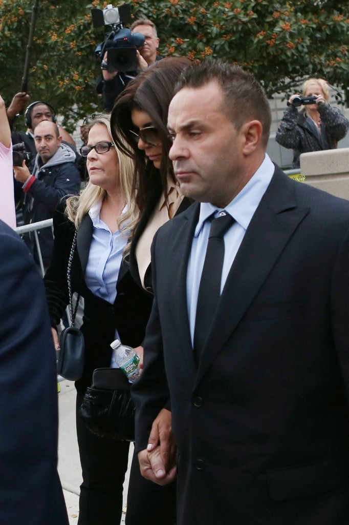 Teresa and Joe Giudice seen leaving the Federal Courthouse in Newark, New Jersey