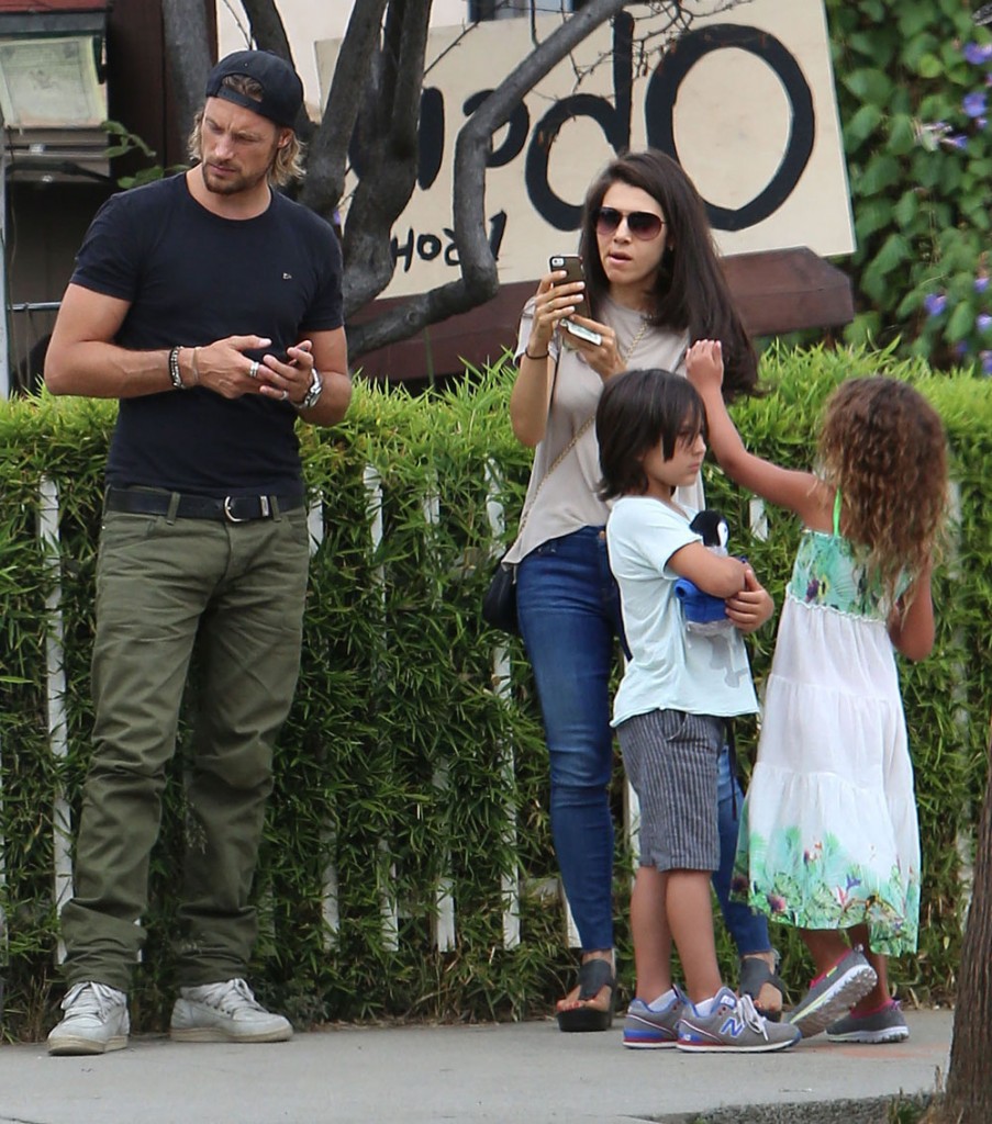 Exclusive... Gabriel Aubry Takes Nahla Out For Lunch