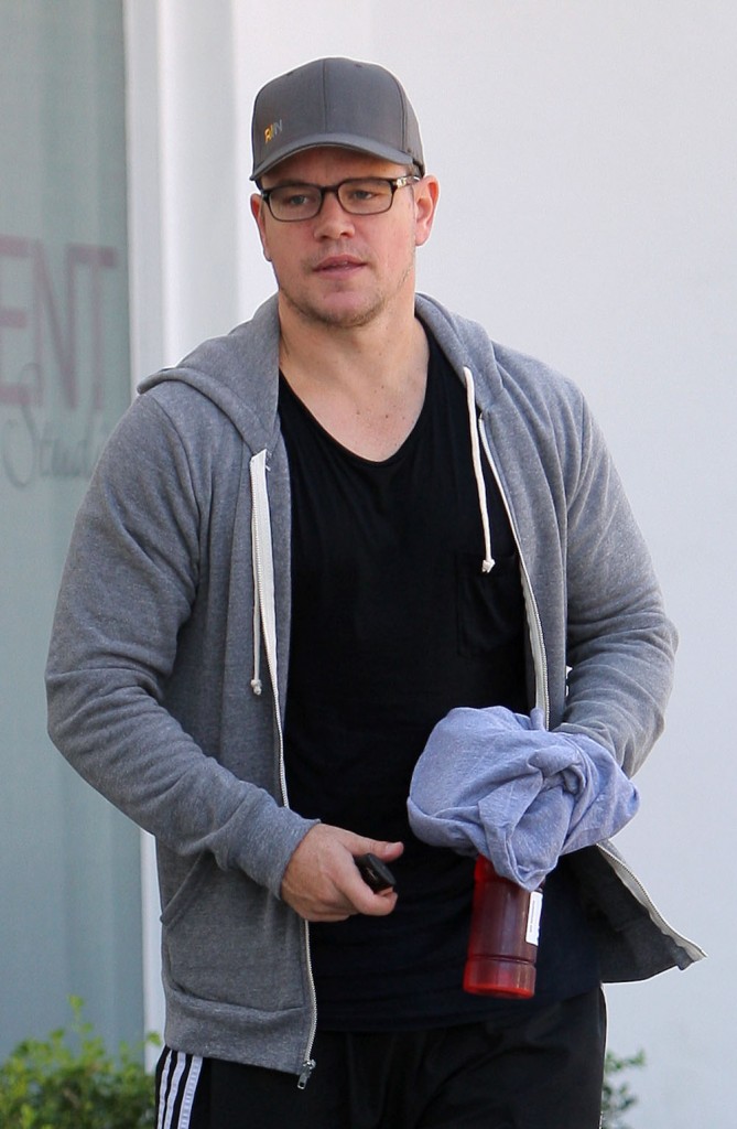 Matt Damon spotted leaving the Rise Movement gym in West Hollywood