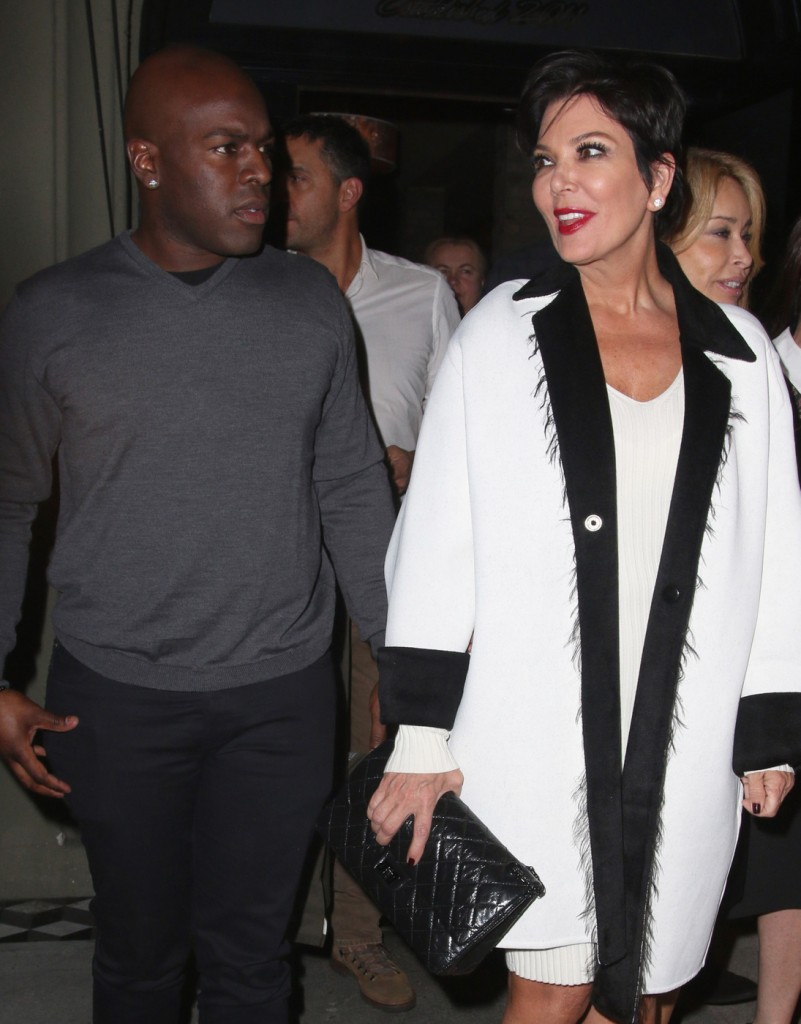 Kris Jenner and boyfriend Corey Gamble seen leaving Craig's restaurant in West Hollywood