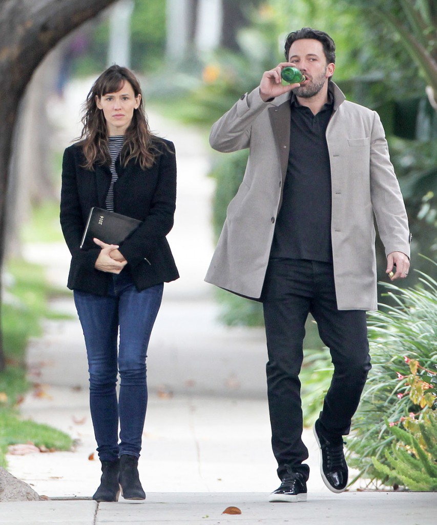 Ben Affleck & Jennifer Garner Out And About In Brentwood