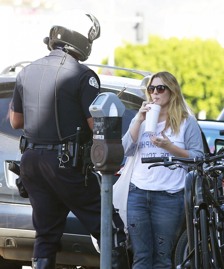 Exclusive... Drew Barrymore Gets Busted After Yoga!