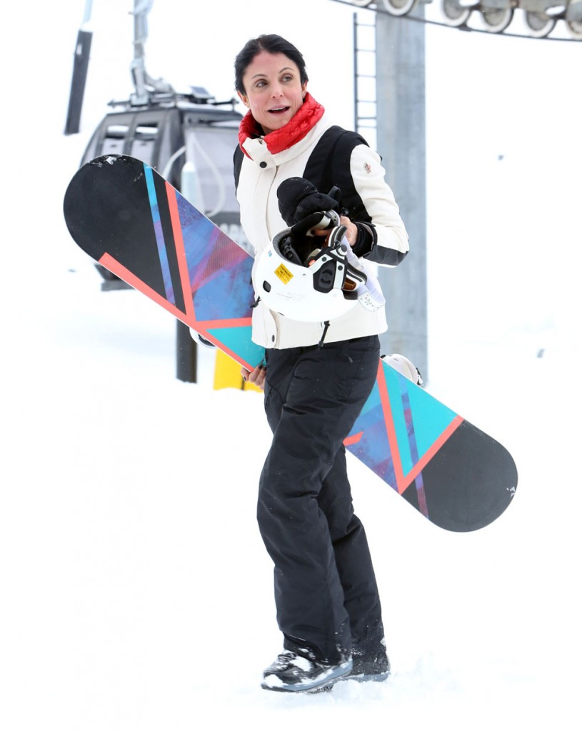 Bethenny Frankel Shows Off Her Snowboarding Skills