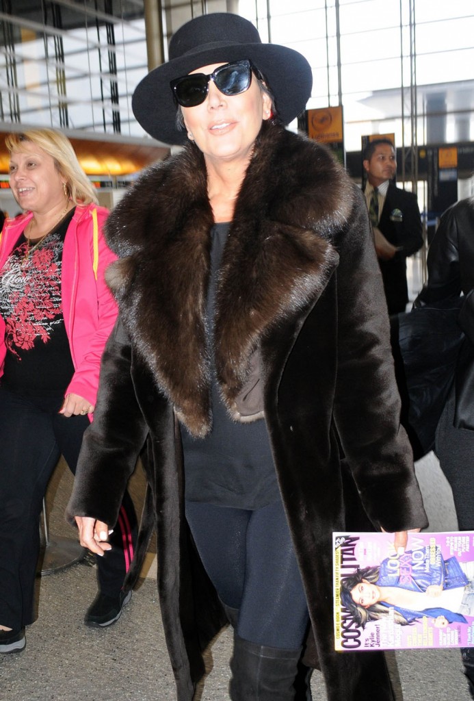 Kris Jenner Catches A Flight At LAX