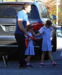 Ben Affleck Takes His Girls To Karate Class