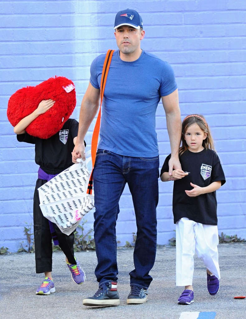 Ben Affleck Takes His Girls To Karate Class