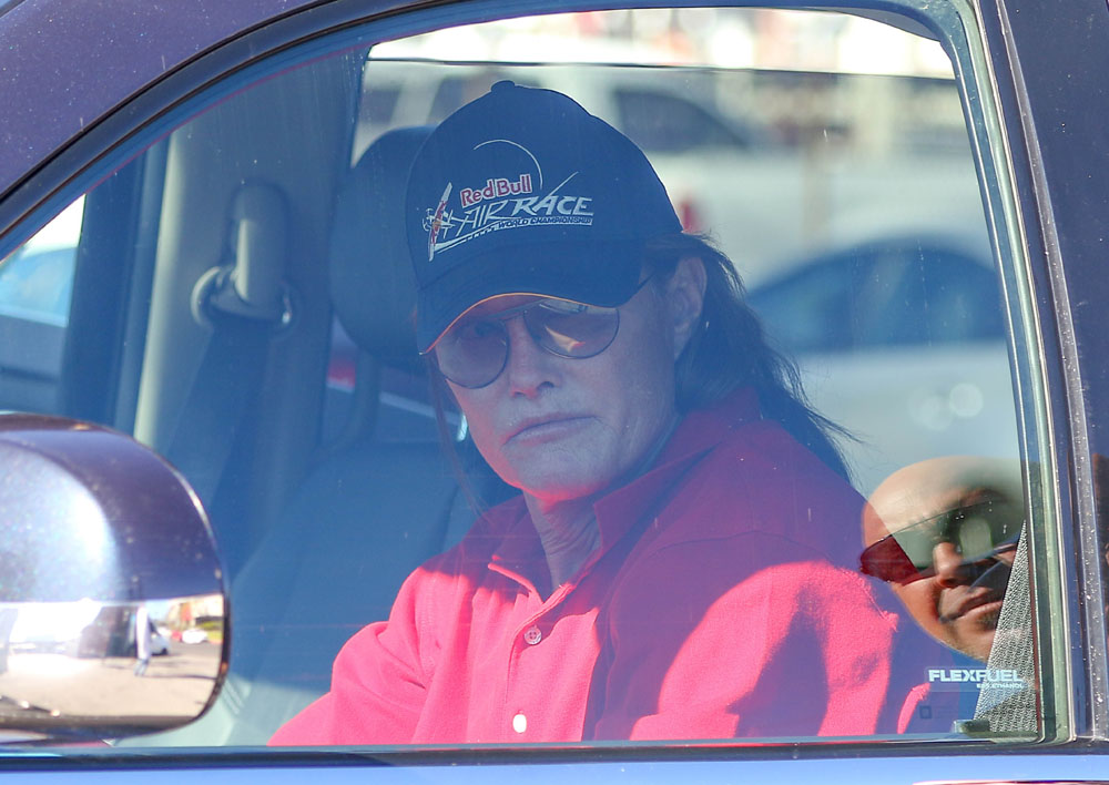 Bruce Jenner Stops By A Studio