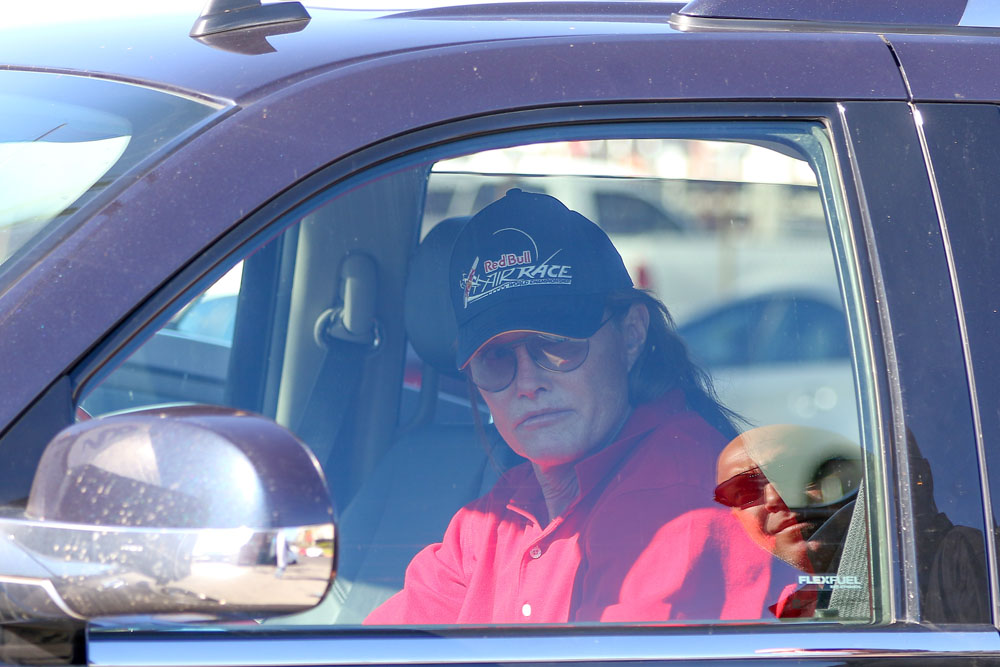 Bruce Jenner Stops By A Studio