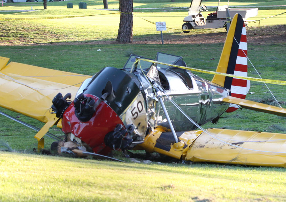 Harrison Ford Crashes Plane Into The Penmar Golf Course - General Views