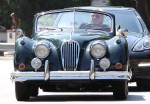Exclusive... Harrison Ford Cruising His Classic Car In Brentwood