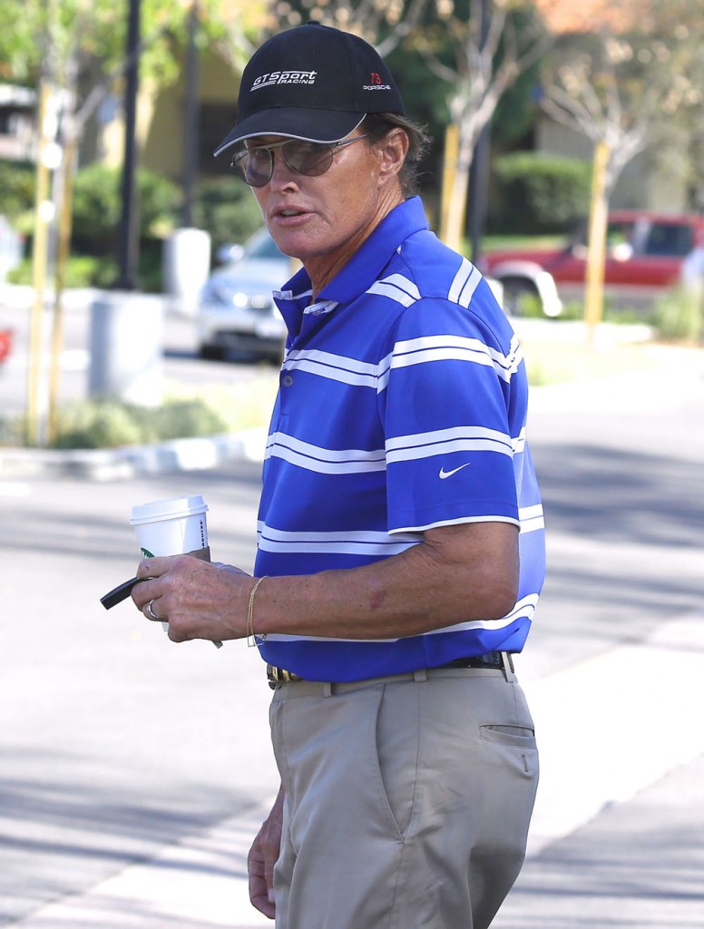 Exclusive... Bruce Jenner Makes A Starbucks Run In Westlake Village