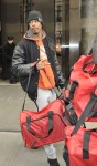 Nick Cannon leaving his hotel in New York