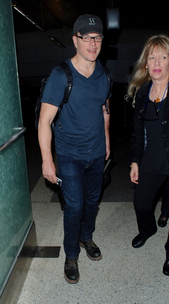 Matt Damon at Los Angeles International Airport (LAX)