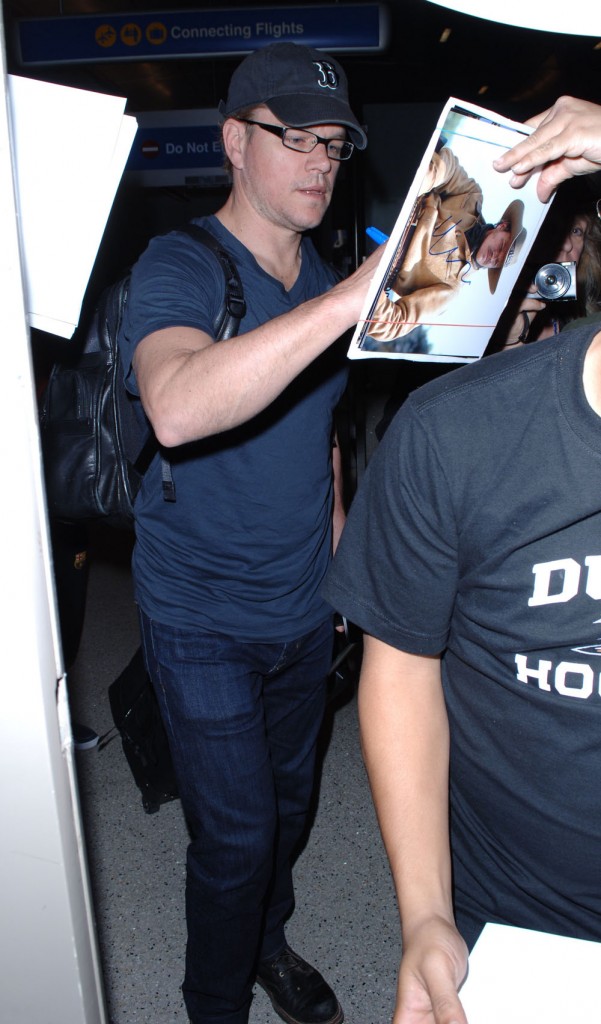 Matt Damon at Los Angeles International Airport (LAX)