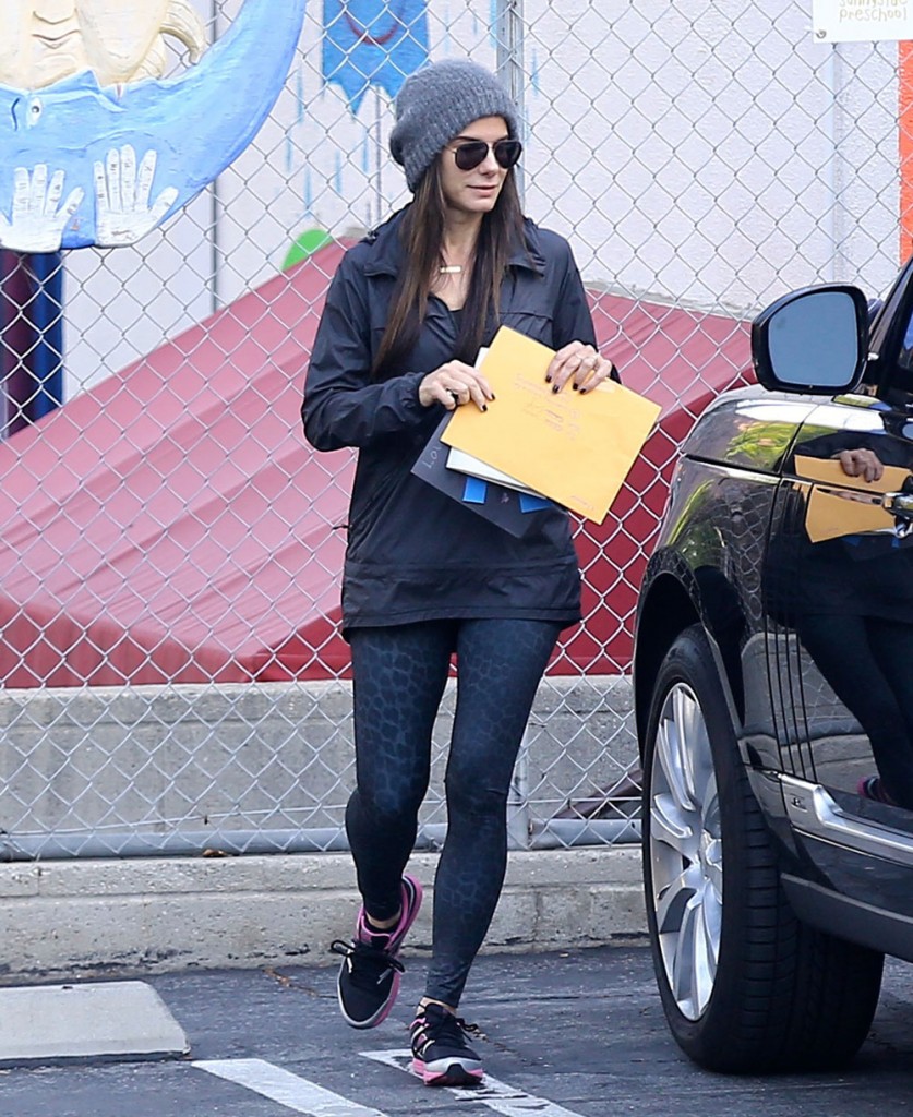 Exclusive... Sandra Bullock Runs Errands In Los Angeles