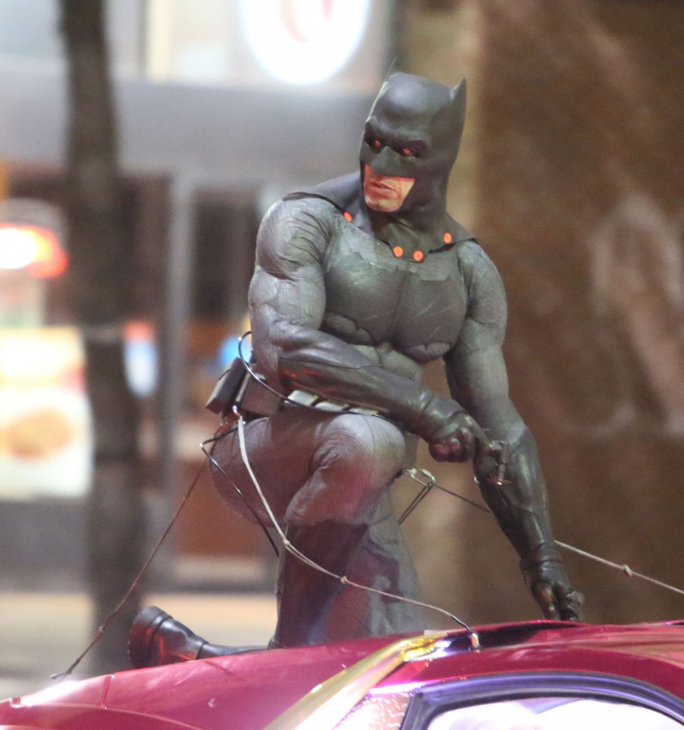 Margot Robbie, Jared Leto and Ben Affleck seen filming on set of Suicide Squad in Toronto