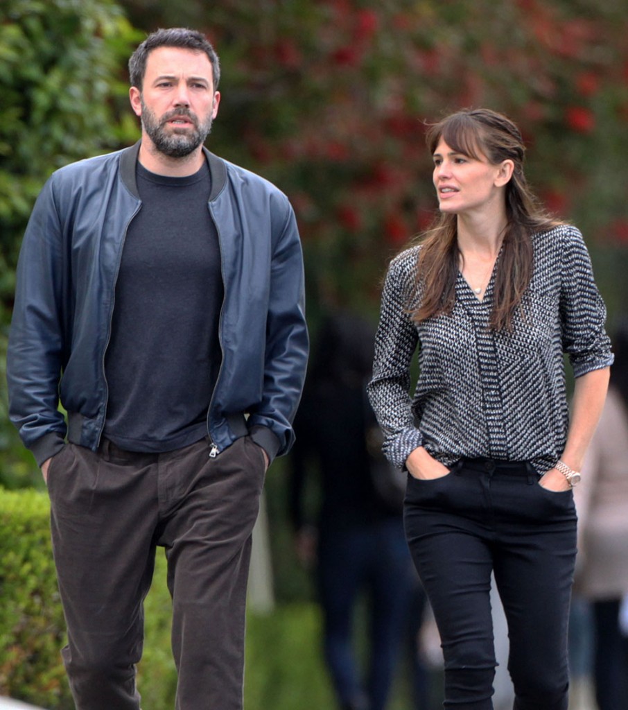 Semi-Exclusive... Ben Affleck & Jennifer Garner Step Out In Brentwood