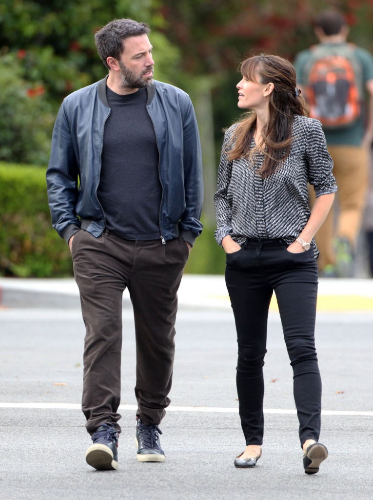 Semi-Exclusive... Ben Affleck & Jennifer Garner Step Out In Brentwood