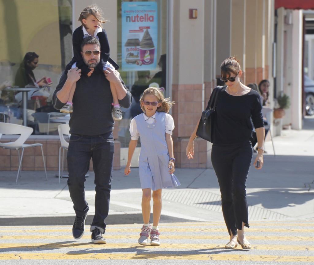 Ben Affleck and Jennifer Garner seen during a family outing amidst rumours of marital woes