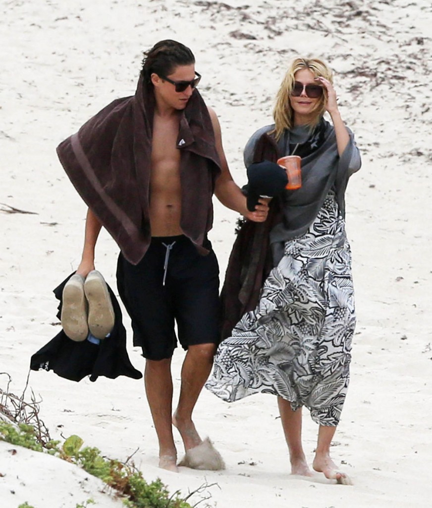 Heidi Klum & Vito Schnabel Pack On The PDA In St. Barts