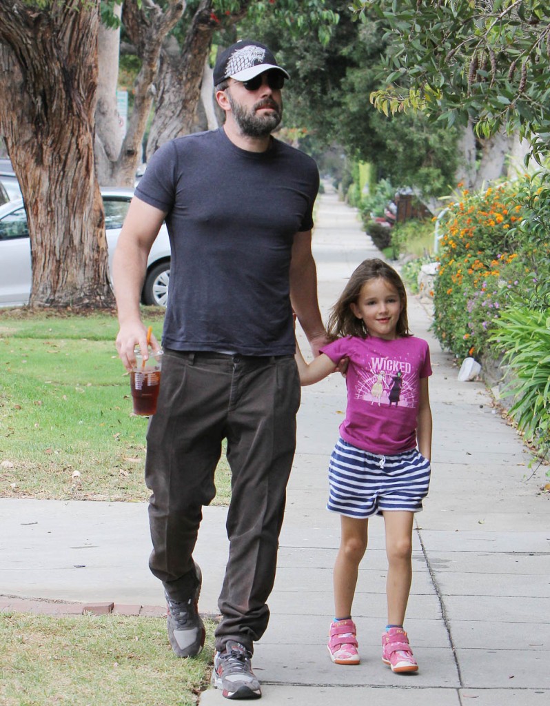Ben Affleck Out And About With His Daughter