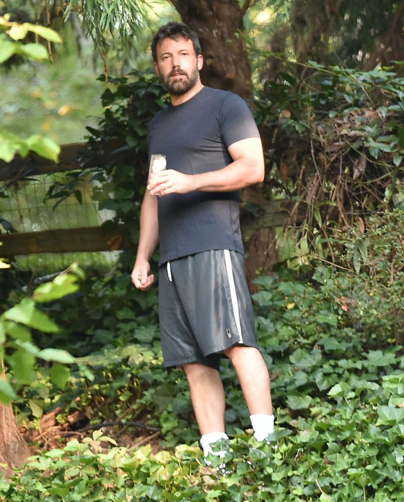 Ben Affleck Looks Exhausted As He Takes Morning Stroll Outside The Family's Rented Atlanta Home