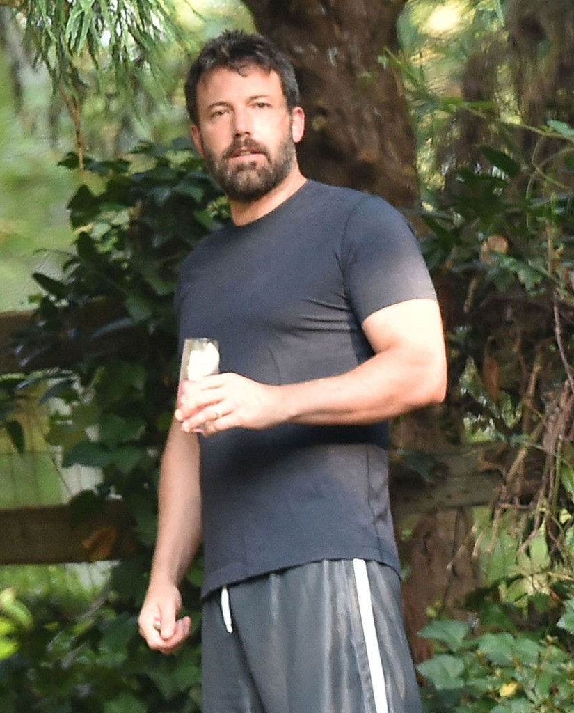 Ben Affleck Looks Exhausted As He Takes Morning Stroll Outside The Family's Rented Atlanta Home