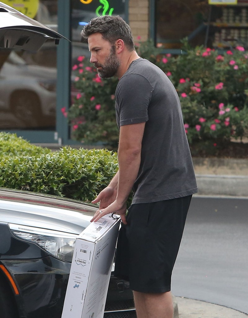 Ben Affleck Stops By The Pet Store With His Daughter