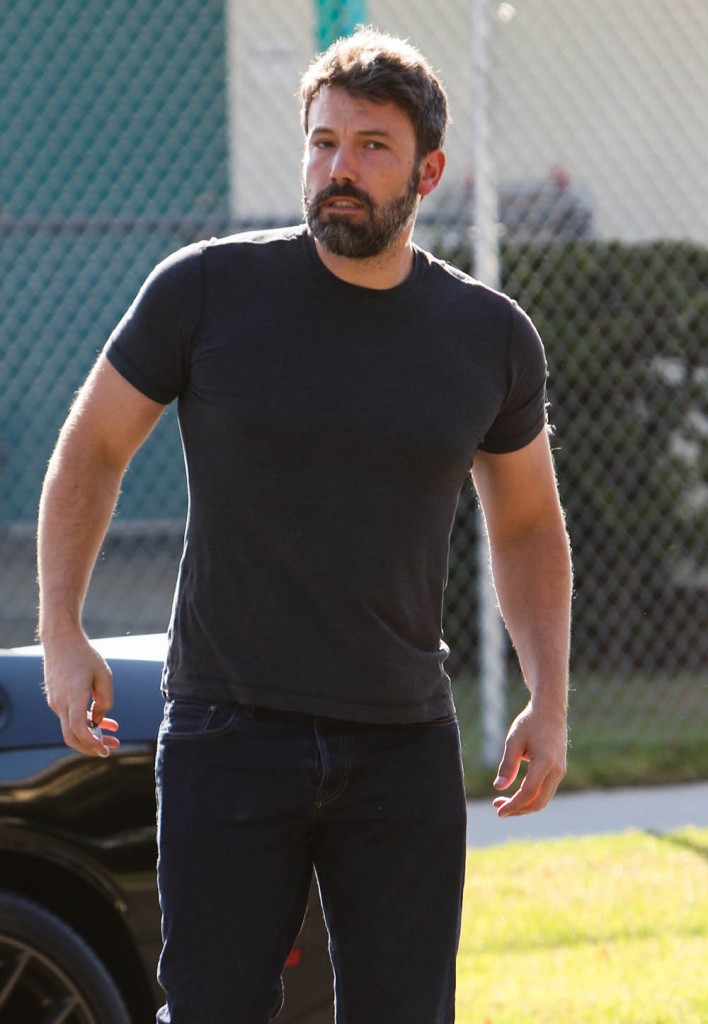 Ben Affleck and Jennifer Garner arrive at a building in Santa Monica