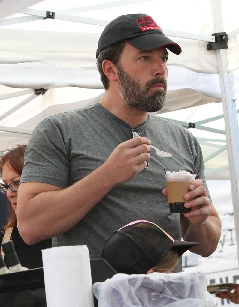 Ben Affleck Visits The Farmer's Market With His Kids