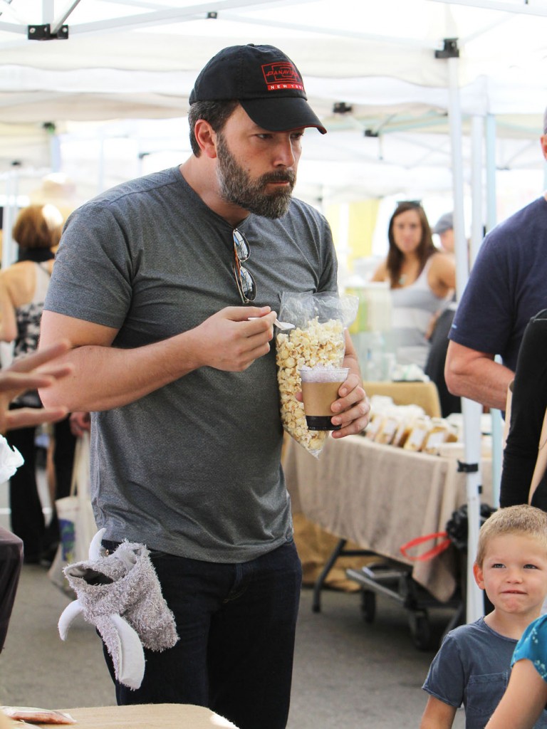 Ben Affleck Visits The Farmer's Market With His Kids