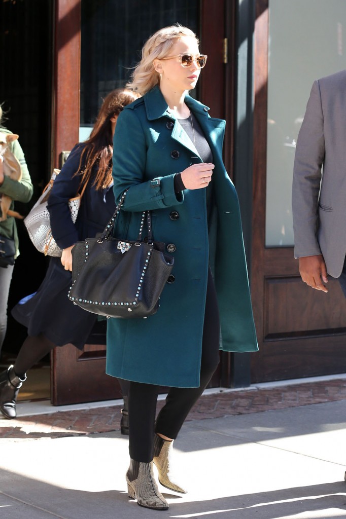 Jennifer Lawrence leaves The Greenwich Hotel