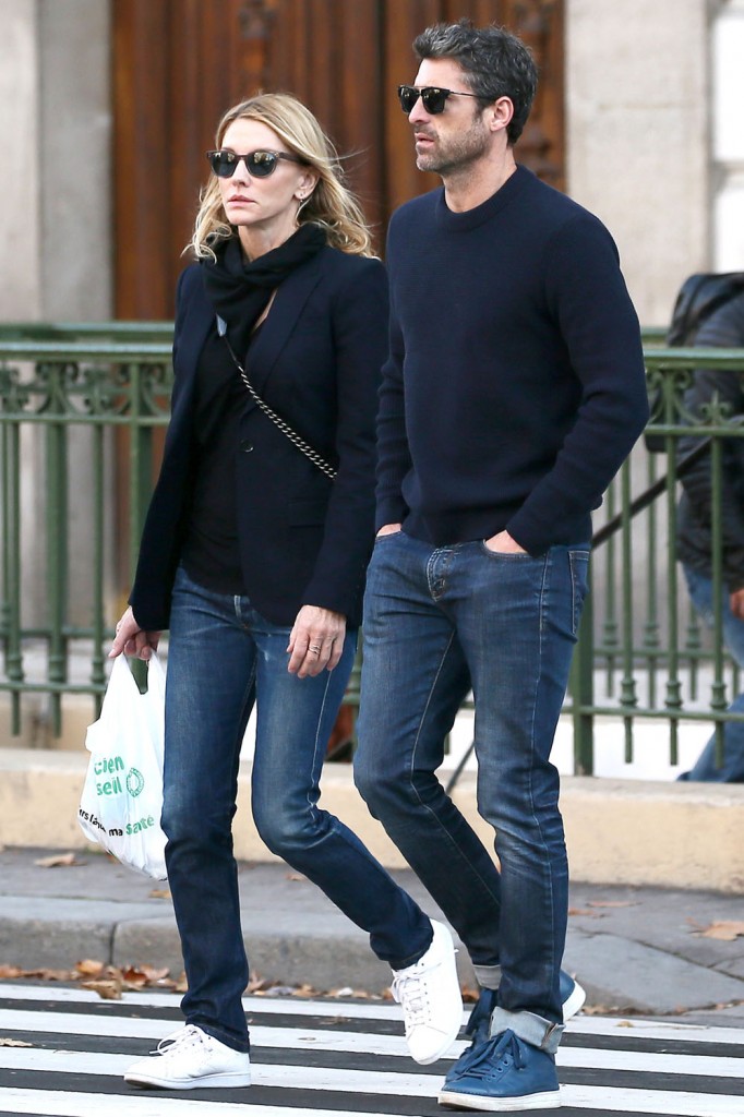 Patrick Dempsey And Ex Wife Jillian Fink Spotted Hand In Hand In Paris