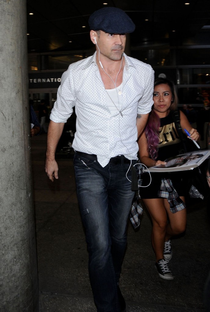 Colin Farrell Spotted At LAX Airport