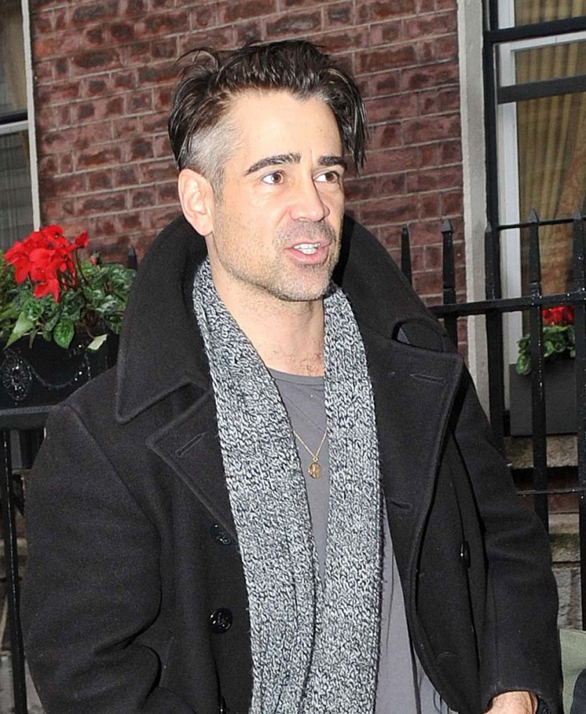 Exclusive... Colin Farrell Is Going Grey In Dublin