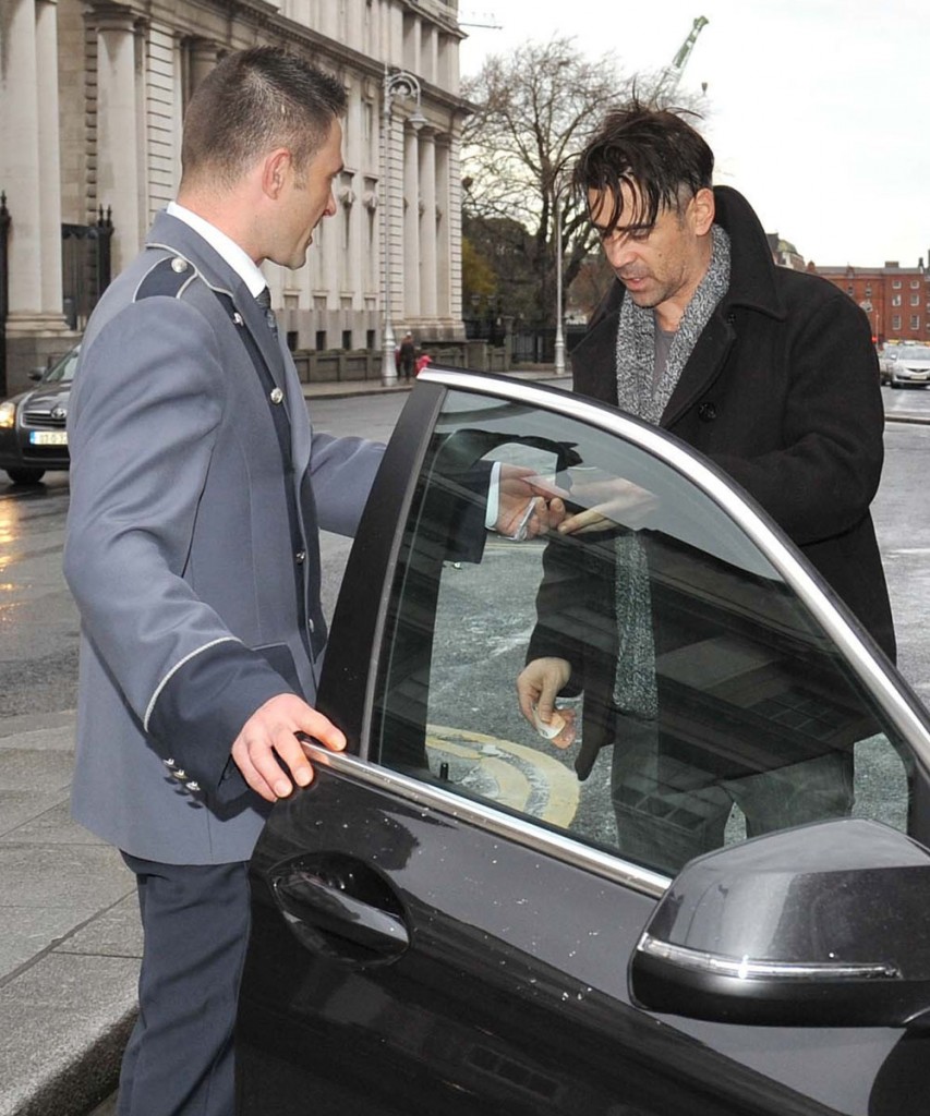 Exclusive... Colin Farrell Is Going Grey In Dublin