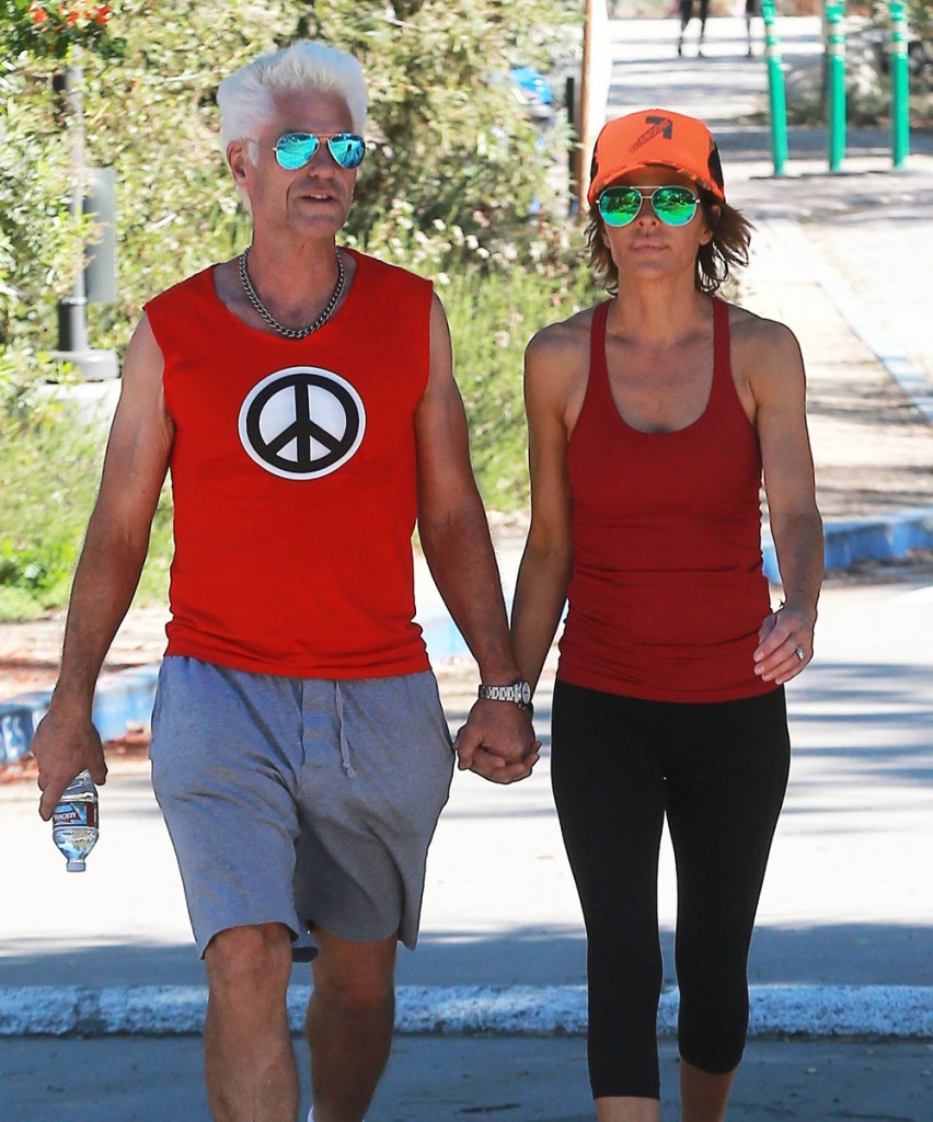 Exclusive... Lisa Rinna & Harry Hamlin Out For A Hike