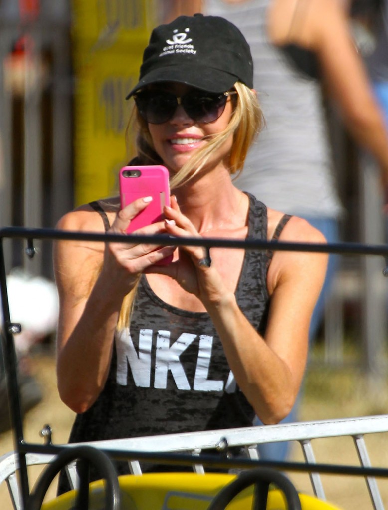 Denise Richards Takes Her Kids To The Fair In Malibu