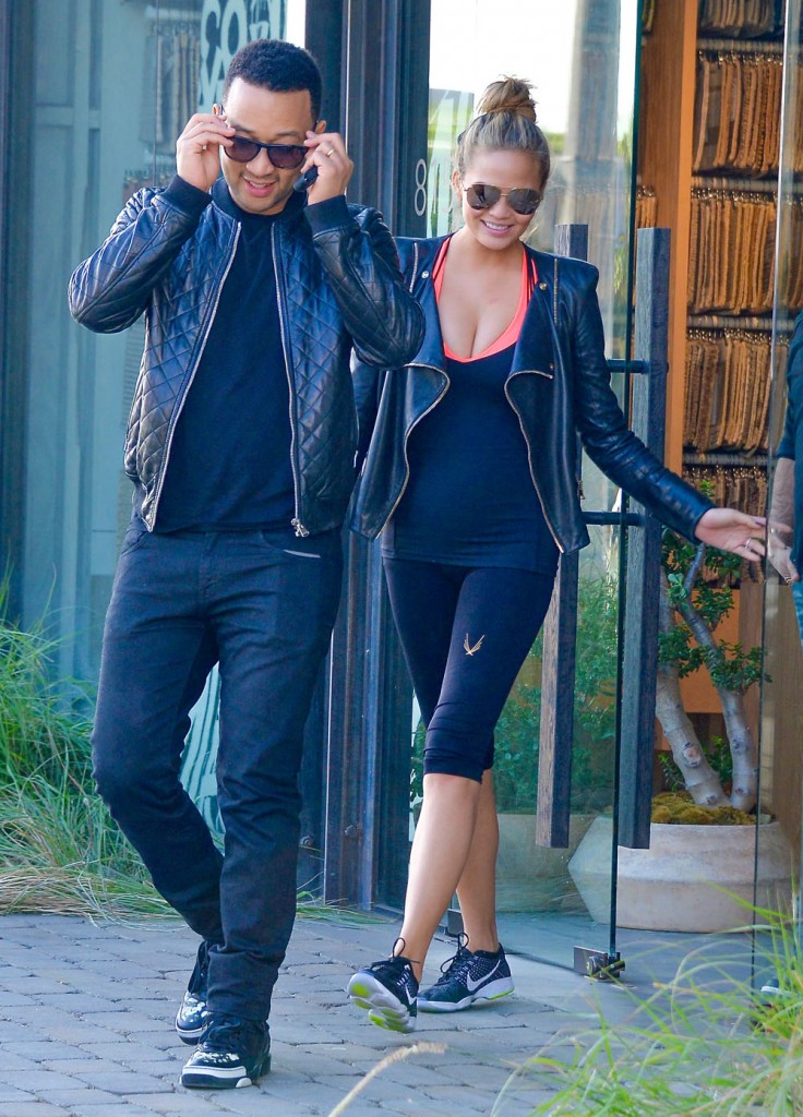 Pregnant Chrissy Teigen And John Legend Out And About In Los Angeles