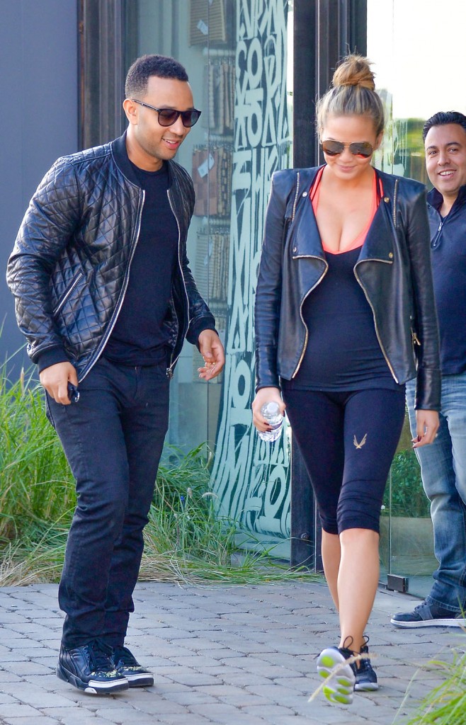 Pregnant Chrissy Teigen And John Legend Out And About In Los Angeles