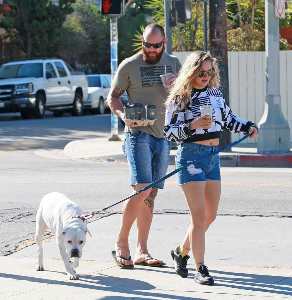 Ronda Rousey And Travis Browne Out And About In Los Angeles