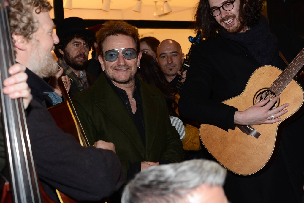 Celebs Busk on Grafton Street