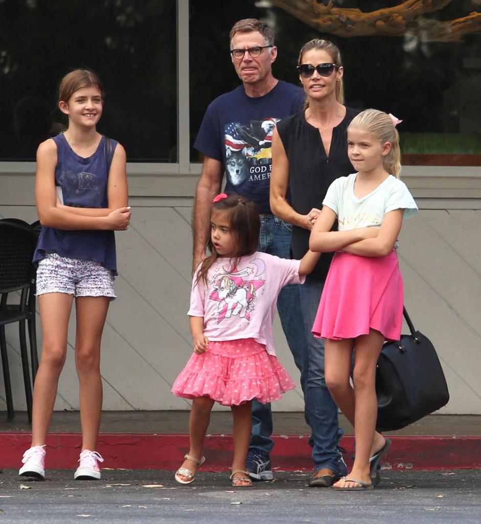 Denise Richards Takes Her Family Out For Lunch