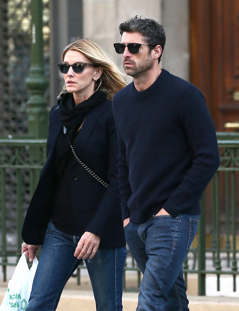 Patrick Dempsey And Ex Wife Jillian Fink Spotted Hand In Hand In Paris