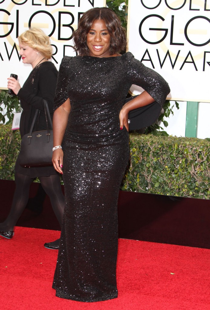 Uzo Aduba at The 73rd Golden Globe Awards in LA