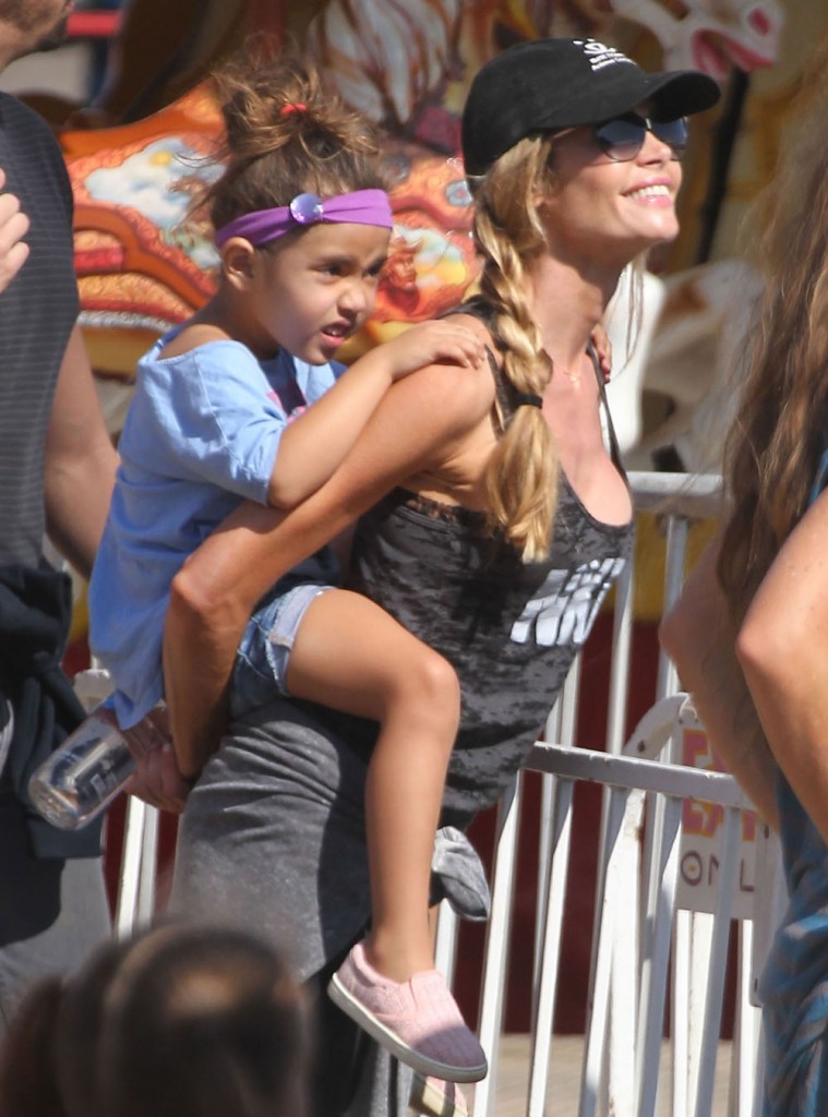 Denise Richards Takes Her Kids To The Fair In Malibu