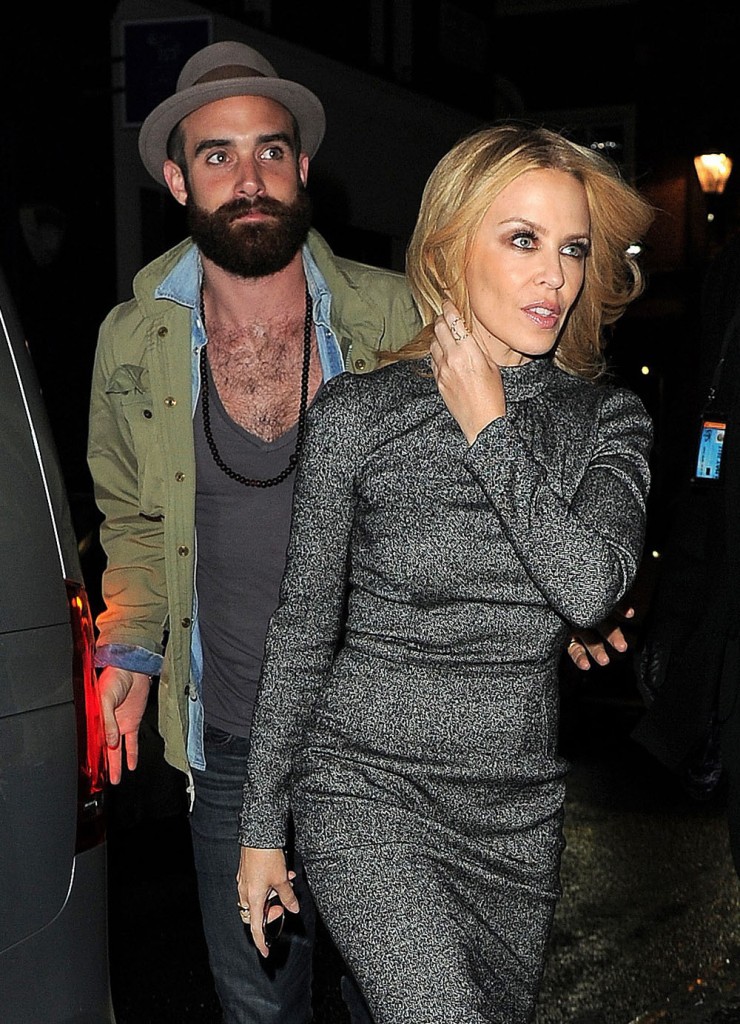 Exclusive... Kylie Minogue And Her New Boyfriend Seen Out In London