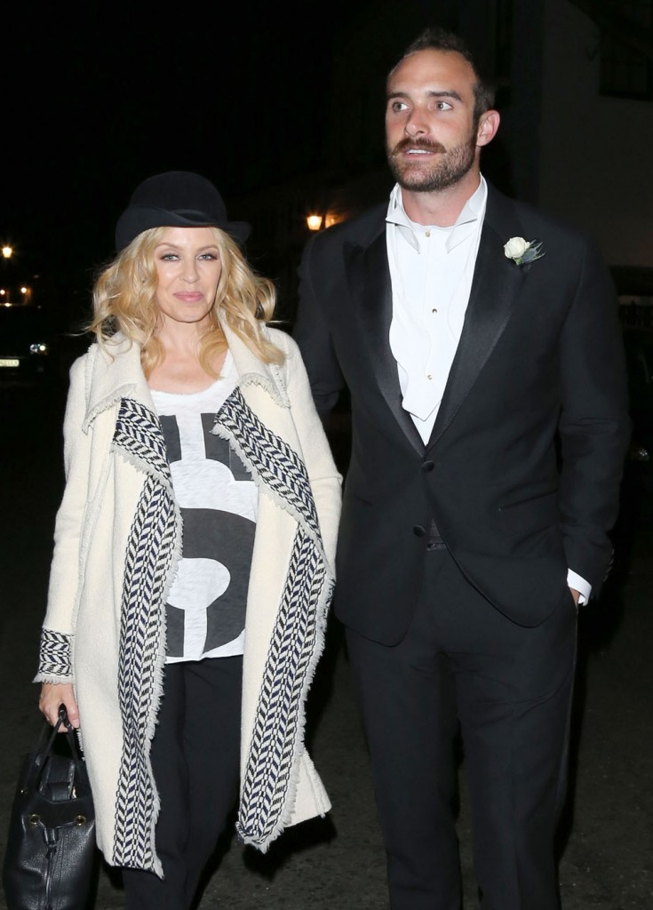 Kylie Minogue & Joshua Sasse Enjoy A Night Out In London
